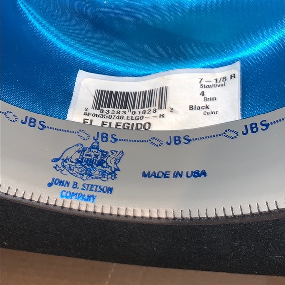 STETSON COWBOY BLACK HAT - Picture 6 of 9